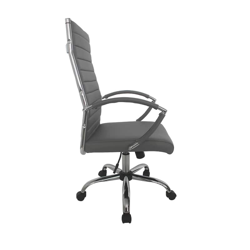 Corrigan Modern Tufted Deep Seat Faux Leather Office Chair by Furniture of America