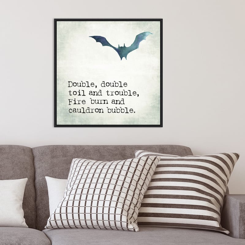 Amanti Art Double Double Bat Framed Canvas Wall Art