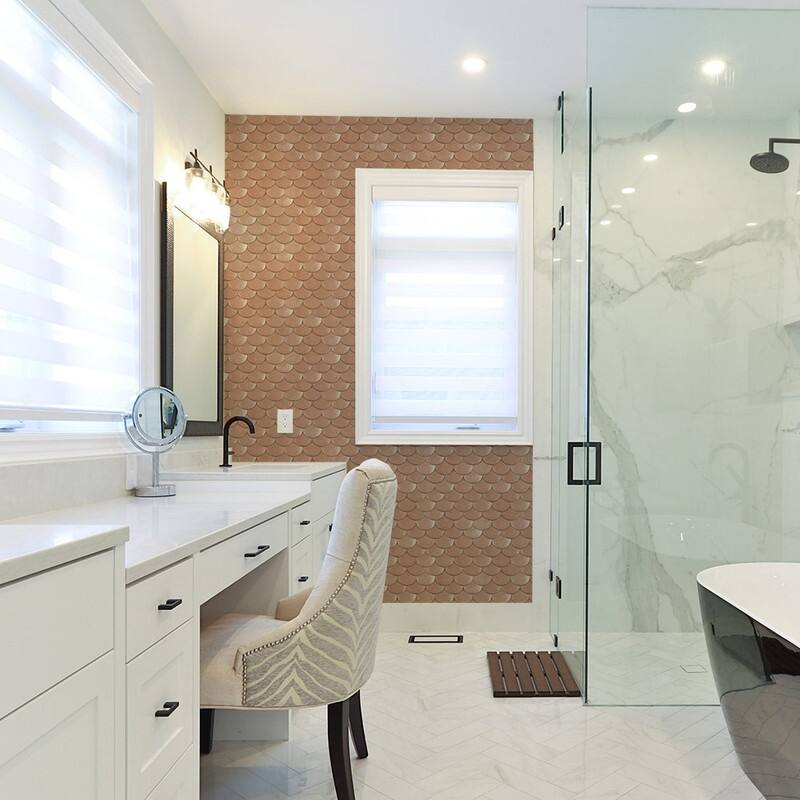 Tempaper Brass Belly by Genevieve Gorder Peel and Stick Wallpaper