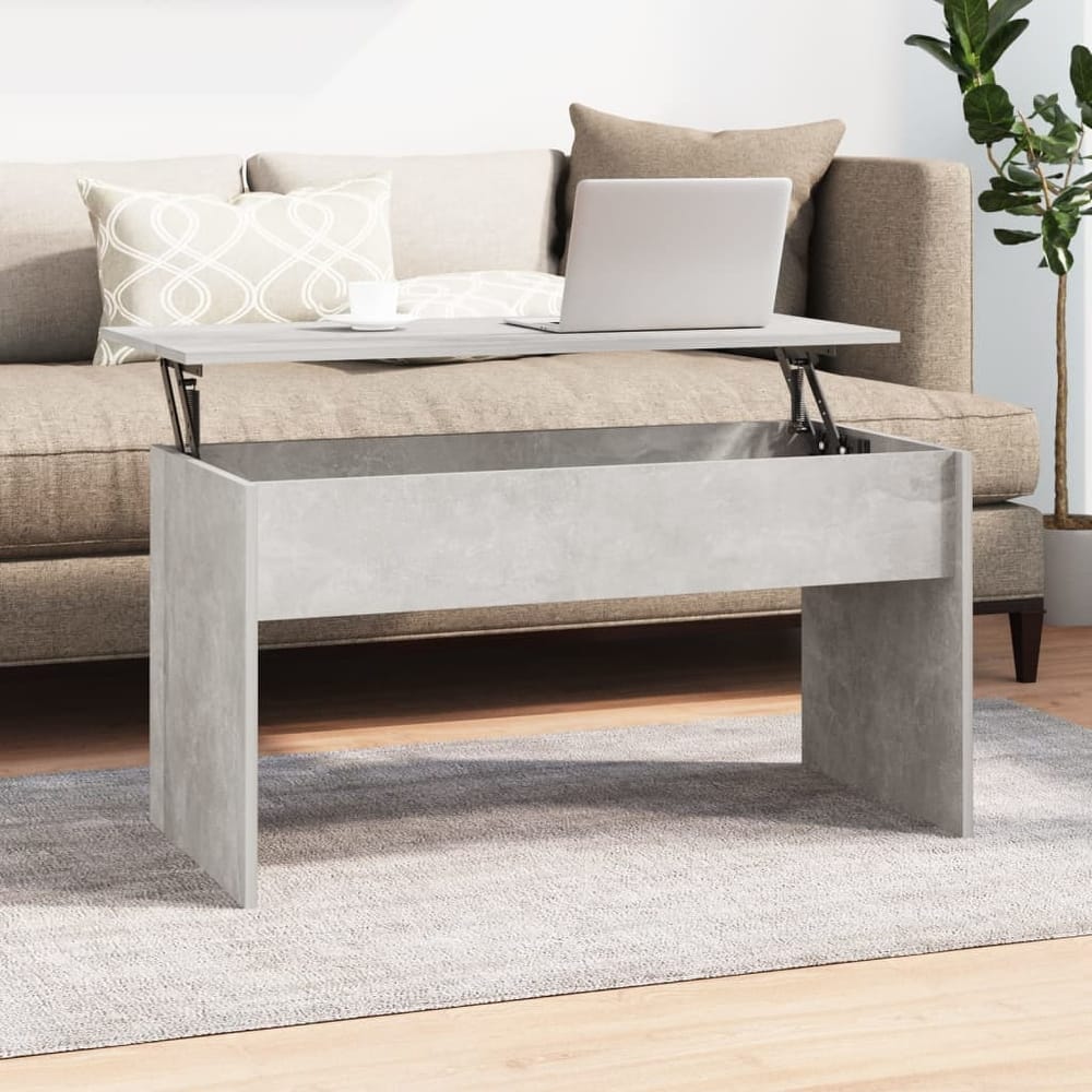 vidaXL Coffee Table Lift Top End Table Accent Side Sofa Table Engineered Wood - 40.2" x 19.9" x 20.7"