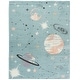 preview thumbnail 58 of 69, SAFAVIEH Carousel Kids Kyle Solar System Rug 8' x 10' - Teal/Orange - Rectangle