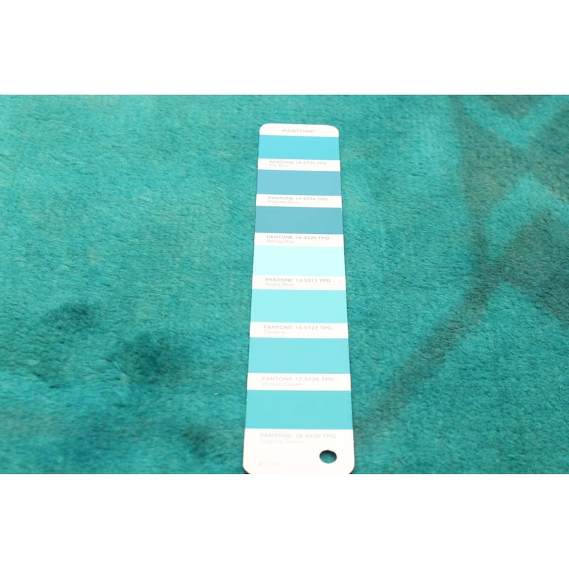 ECARPETGALLERY Hand-knotted Color Transition Teal Wool Rug - 2'8 x 9'0