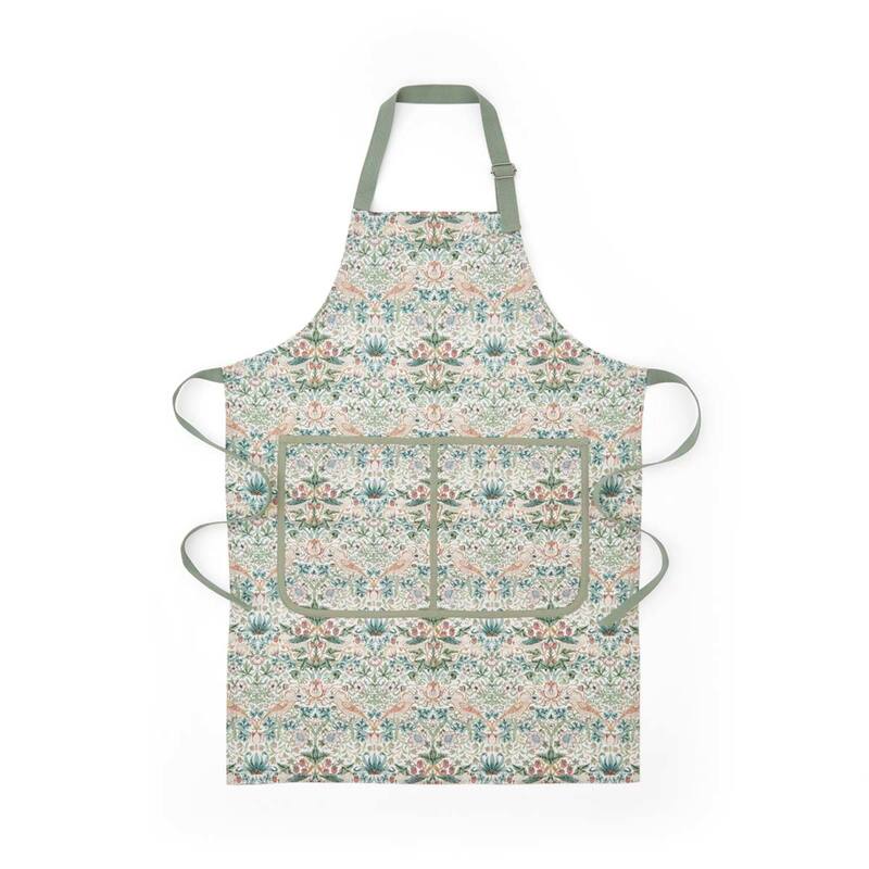 Spode Morris and Co Strawberry Thief Apron - Floral