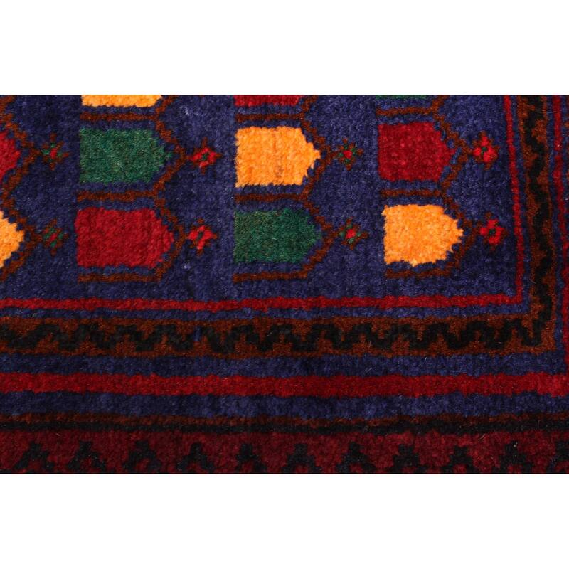 ECARPETGALLERY Hand-knotted Teimani Navy Wool Rug - 2'10 x 4'9