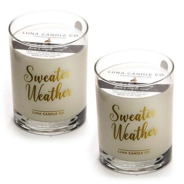 Campfire Scented Premium Candle, Natural Soy Wax Long Burn (2 Pack)