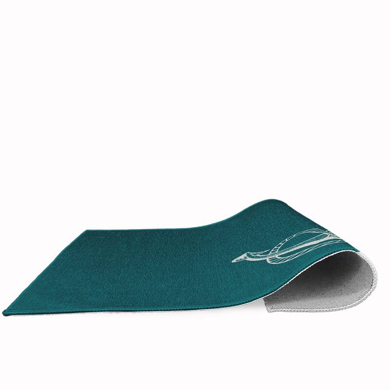 Anchored Nautical Chenille Rug