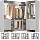 preview thumbnail 23 of 103, Cimly Set of 3 Freestanding Corner Closet System, Space-saving Closet Organizer for Walk-in/ Reach-in Closet