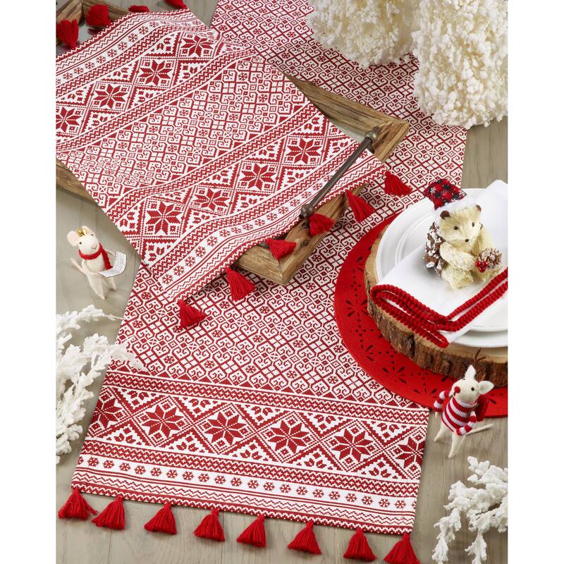 Christmas Design Cotton Table Runner