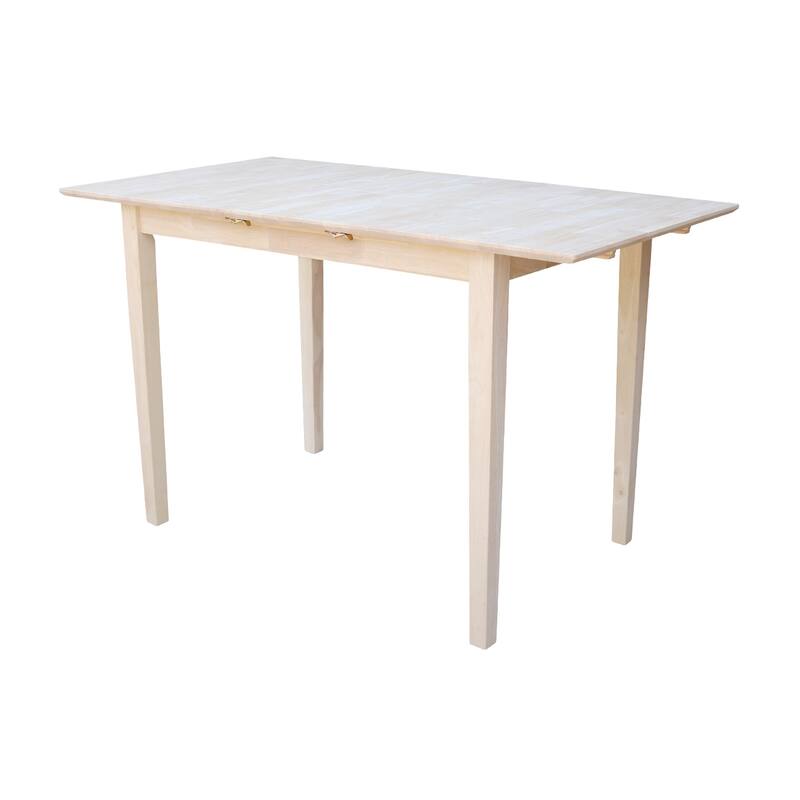 International Concepts 32-inch Wide Unfinished Shaker-style Parawood Counter Height Dining Table with Butterfly Extension