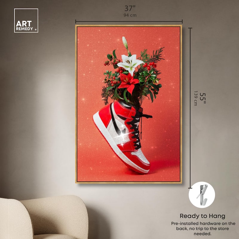 Holiday Sneaker Canvas by Art Remedy