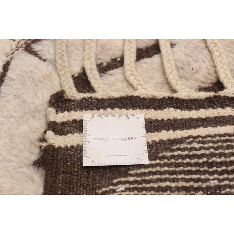 ECARPETGALLERY Hand-knotted Tangier Ivory Wool Rug - 8'10 x 11'10