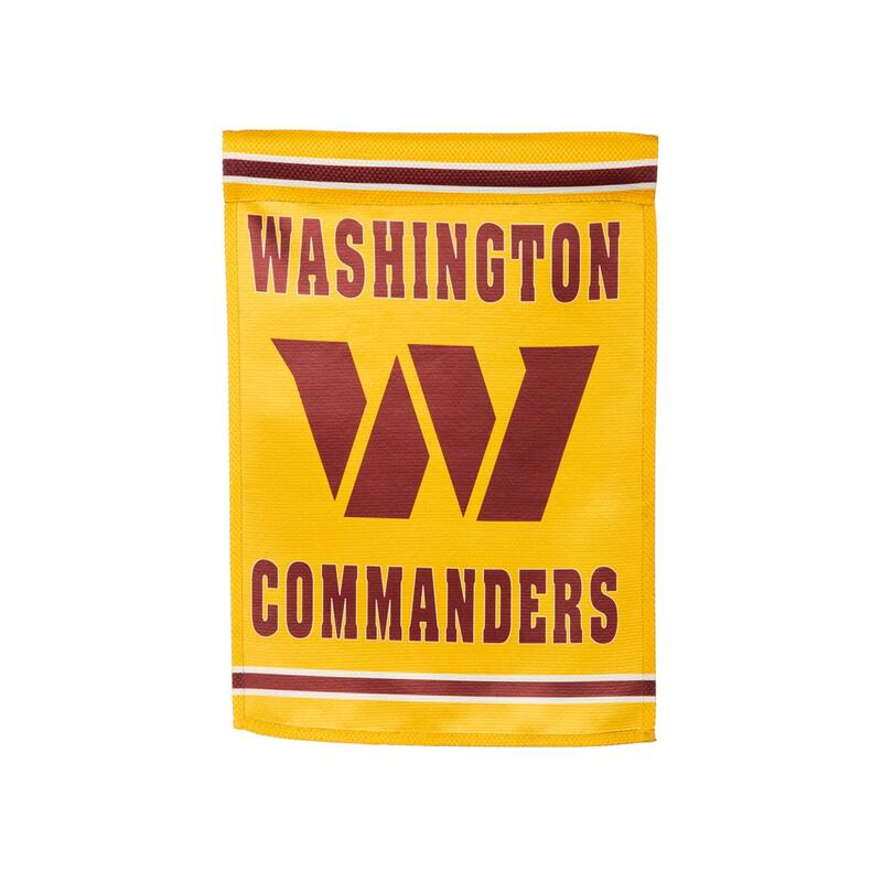 Embossed Suede Flag, Garden Size, Washington Commanders