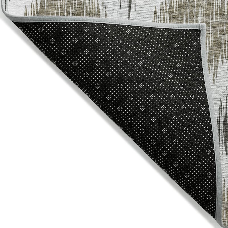Machine Washable Indoor/ Outdoor Chantille Geo Contemporary Rug