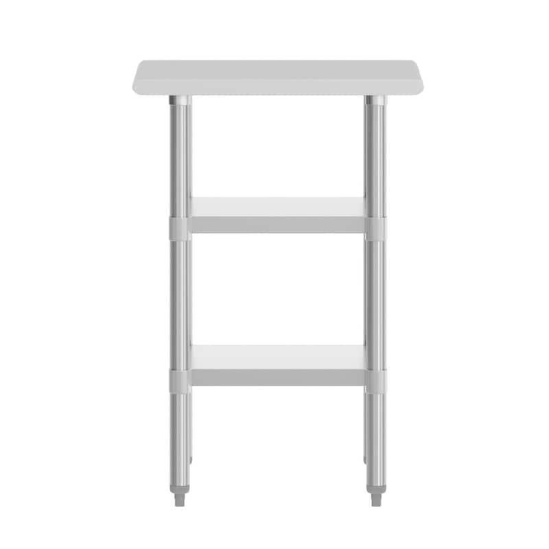 NSF Certified Commercial 18-Gauge Stainless Steel Work and Prep Table