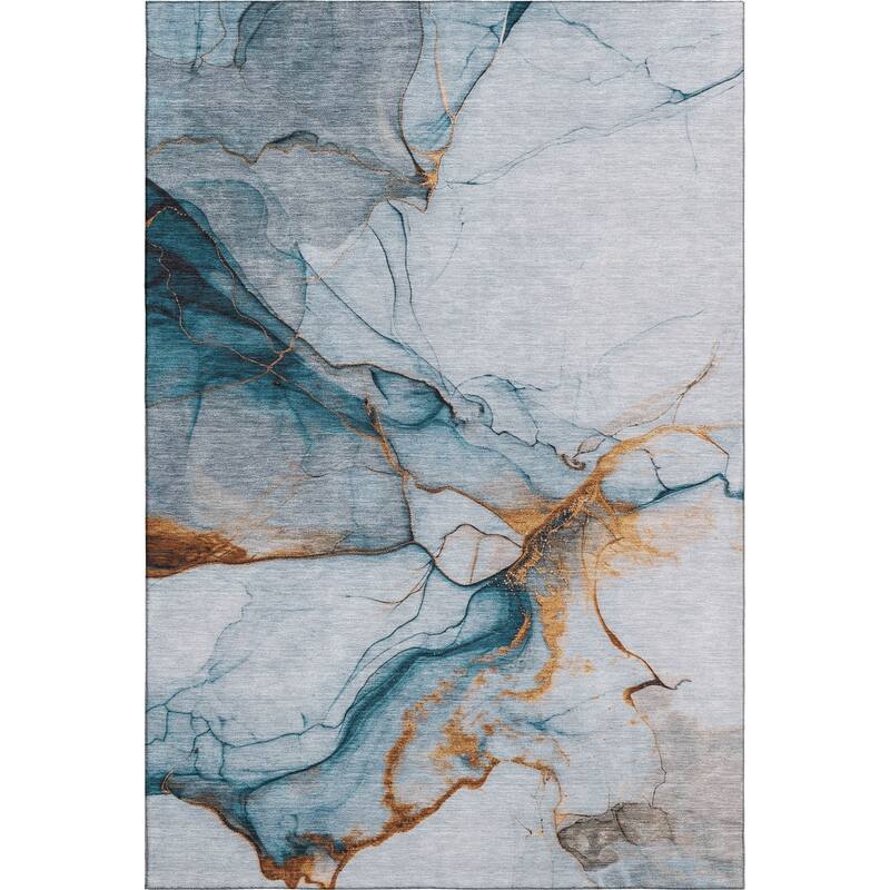 Premium Washable Super Soft Modern Crackle Mayfield Rug