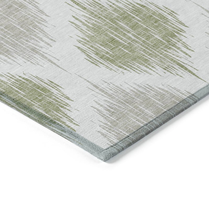 Machine Washable Indoor/ Outdoor Chantille Contemporary Geo Rug