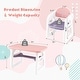 preview thumbnail 6 of 25, Kids Table and Chair Set with Building Blocks - 31" x 19" x 19" (L x W x H)