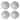 Mikasa Set of 4 Charger Plates, Stainless Steel - N/A