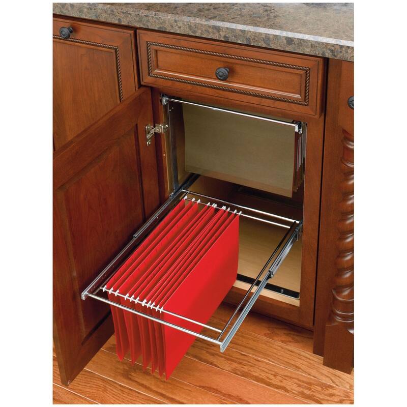 Rev-A-Shelf RAS-FD Series Pull Out 2 Tier File Organizer System for 15