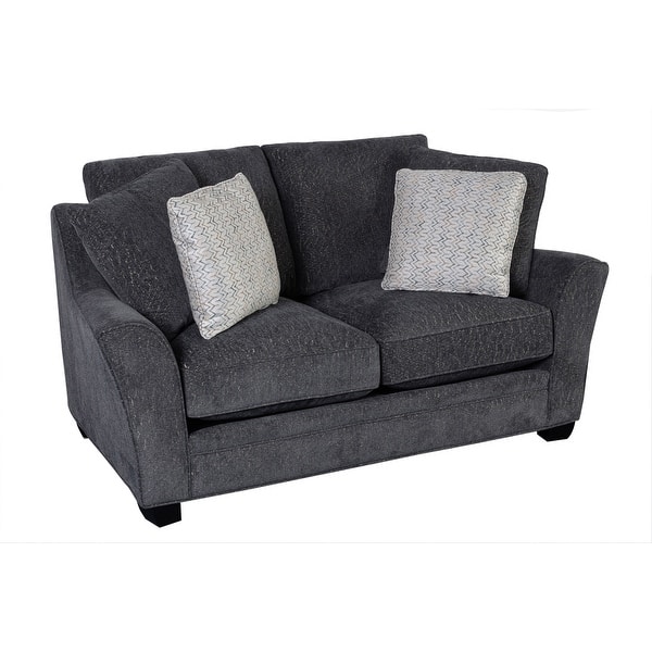 slide 2 of 7, Porter Designs Ryland Contemporary Deep-Seated Chenille Loveseat, Gray