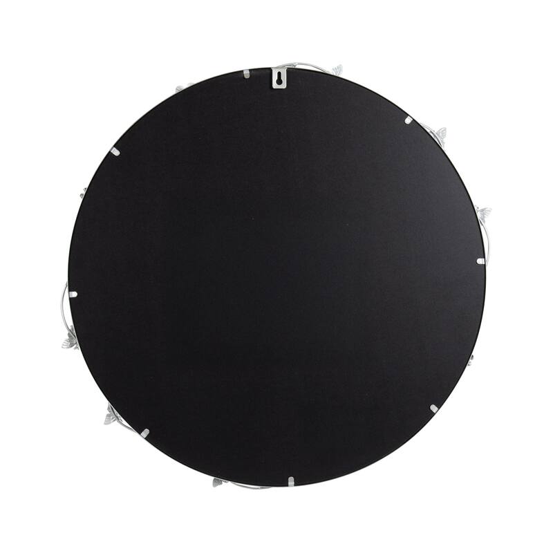 Kate and Laurel Rosella Floral Wall Mirror Metal