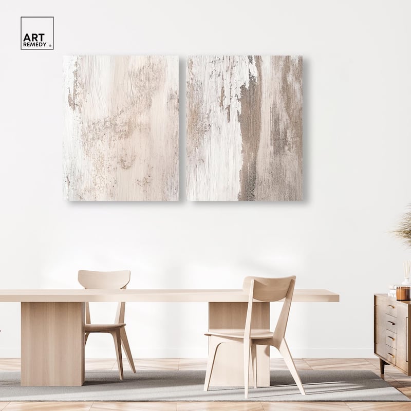 Striated Texture III Canvas Set of 2 by Art Remedy, Gallery Wrapped