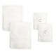 preview thumbnail 20 of 25, Authentic Hotel and Spa 4-piece White Turkish Cotton Towel Set with Silver Script Monogrammed Initial White - Q