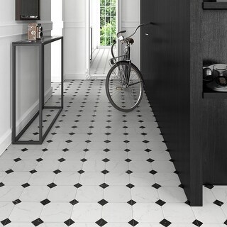 SomerTile Comarca Jet Blanco Ceramic Floor Tile