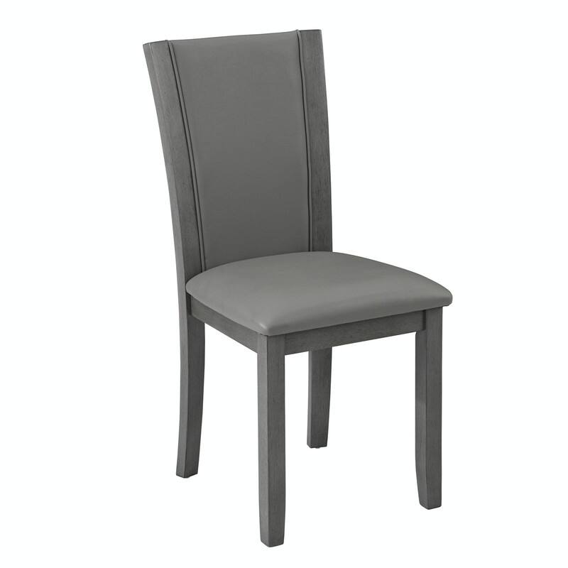 Wooden Dining Chairs Set of 4, Upholstered Side Chairs with Padded Seat for Kitchen & Dining Room