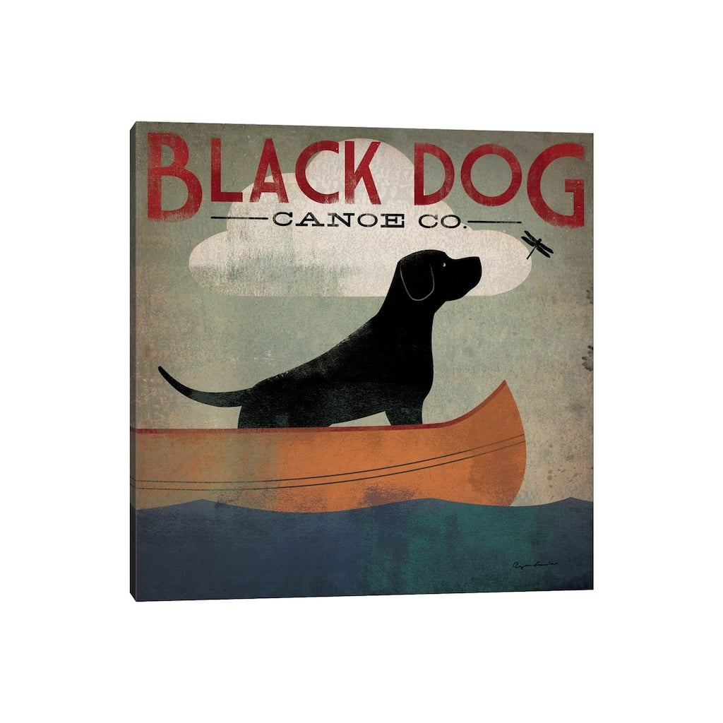 iCanvas "Black Dog Canoe Co. II" by Ryan Fowler Canvas Print