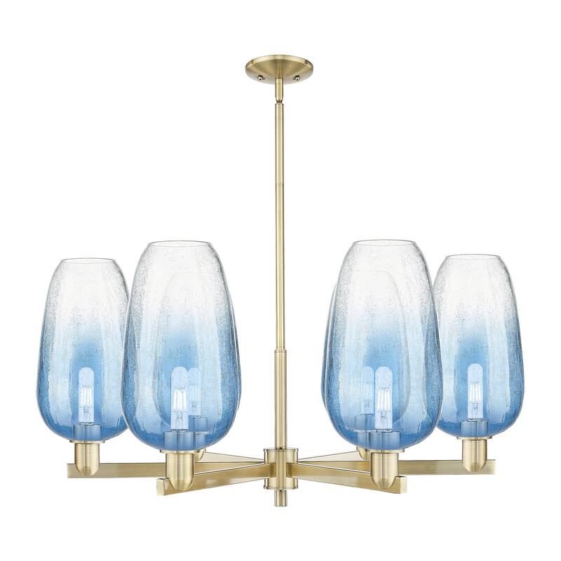 Innovations Lighting Downtown Urban - Brookhaven Flute - 6 Light 24" Stem Hung Chandelier