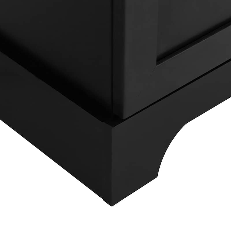 Versatile Storage Cabinet with Adjustable Shelves, Anti-Tipping Design and Spacious Interior for Bathroom, Diningroom and More