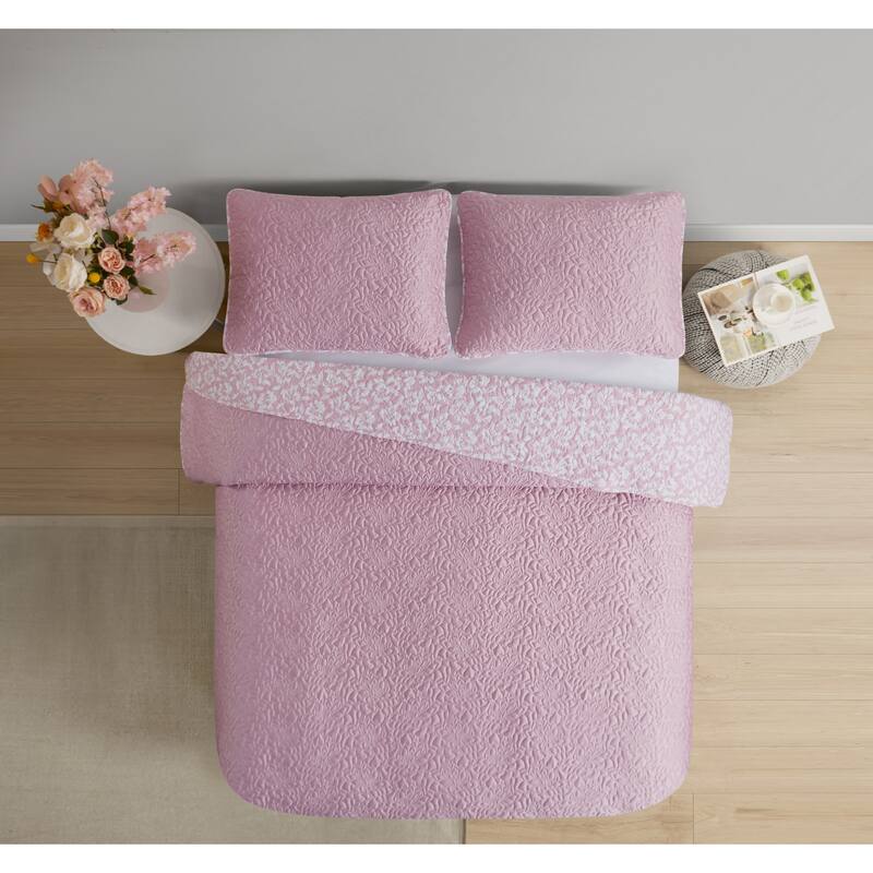Valerie 3 Piece Reversible Quilt Set