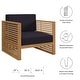 preview thumbnail 7 of 13, Carlsbad Teak Wood Outdoor Patio Armchair