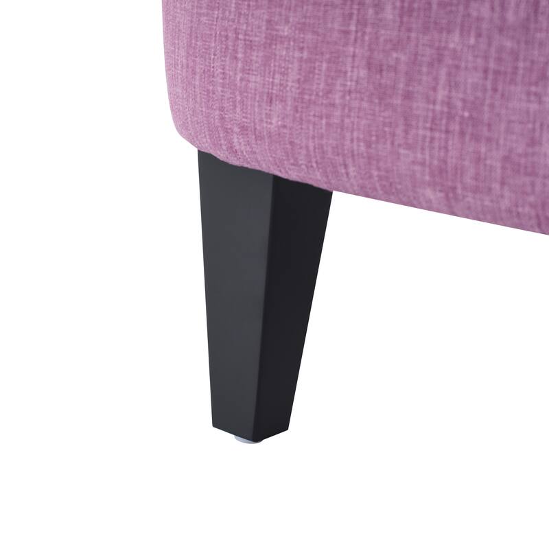 Reception Chair Versatile Side Chair Light Purple Upholstered Lounge Chair Office Chair with Nailhead Trim