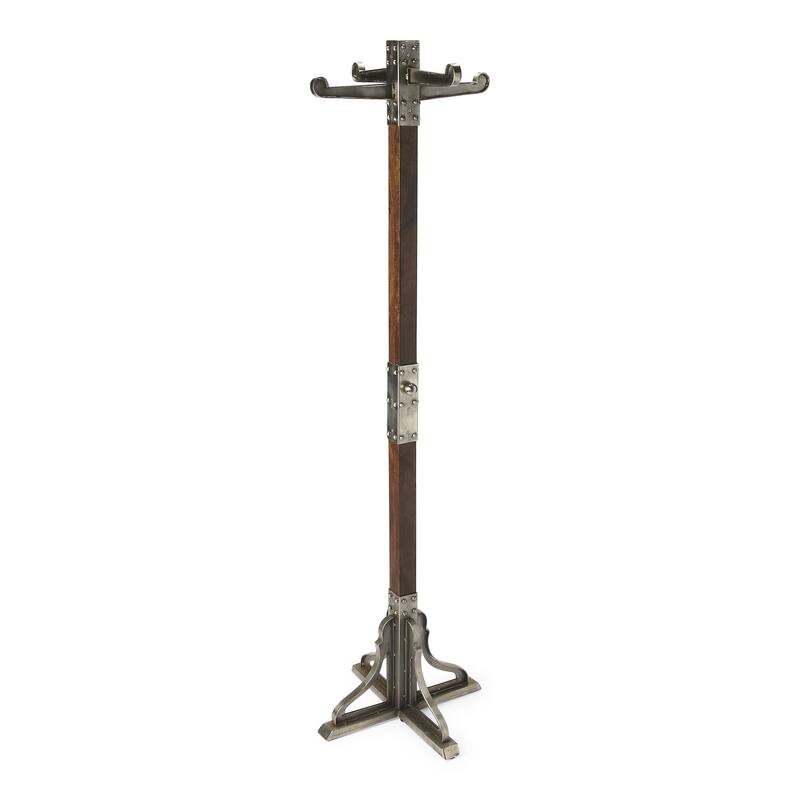 HomeRoots Industrial Chic Vintage Style Coat Rack - 19.00 in. x 70.50 in. x 19.00 in.
