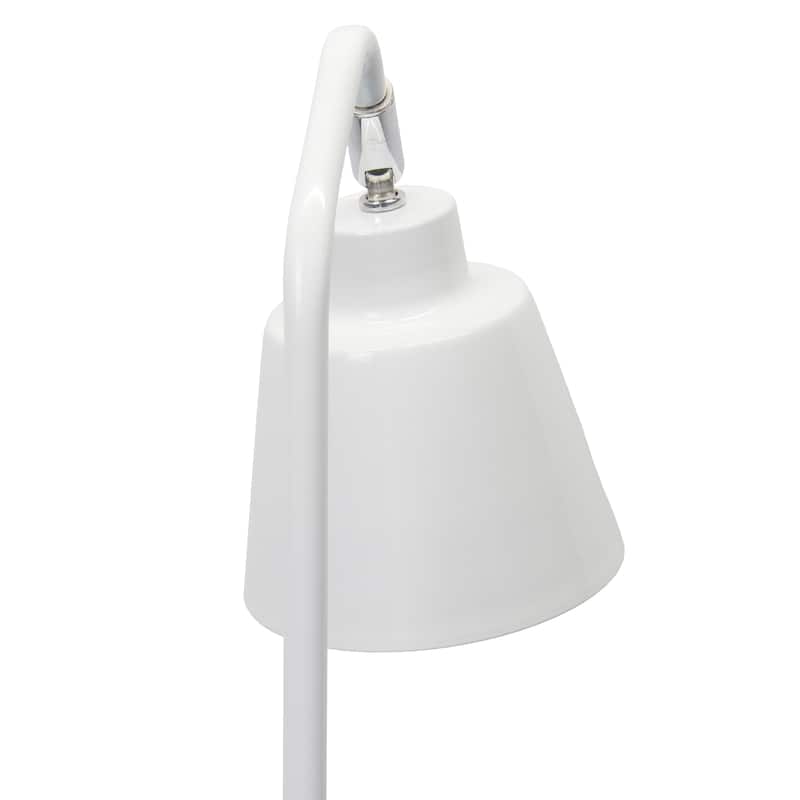 Metal Desk Lamp with Adjustable Cone Shade for Modern Workspace - 7.80 x 5.60 x 16 in. (L x W x H)