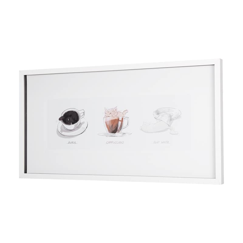 Coffee Cat Framed Art Print