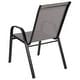 preview thumbnail 25 of 35, 5 Pack Outdoor Stack Chair with Flex Comfort Material - Patio Stack Chair