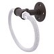 preview thumbnail 4 of 6, Allied Brass Pipeline Collection Towel Ring with Stainless Steel Braided Ring Oil Rubbed Bronze
