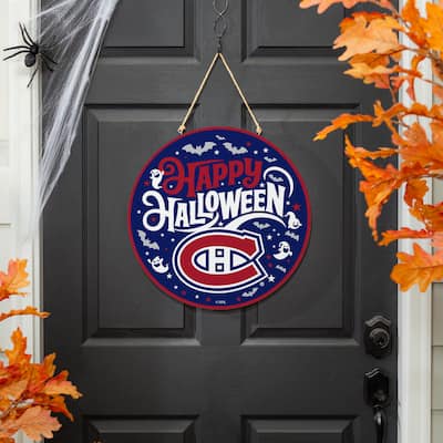 Montreal Canadiens 18" x 18" Halloween Door Décor Wall Sign