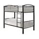 preview thumbnail 43 of 64, Calexico VersaFlex Metal Bunk Bed by iNSPIRE Q Junior Convertible Twin over Twin - Black