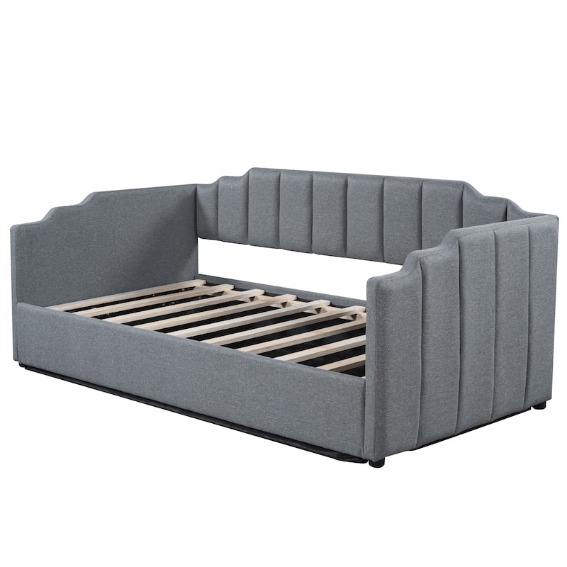 Modern Twin Upholstered Daybed with Underneath Storage