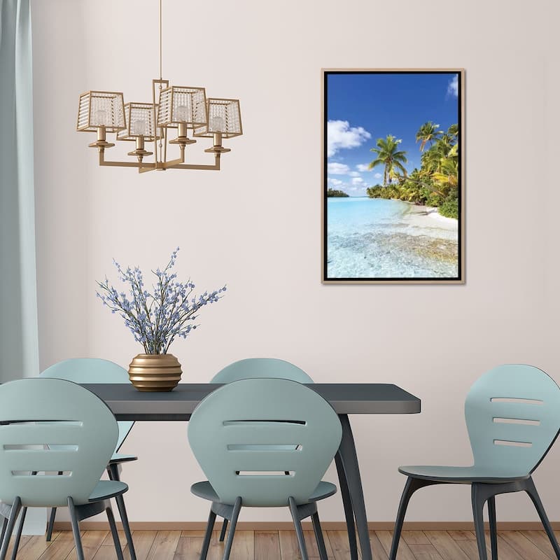 "Dream Beach On One Foot Island, Cook Islands" by Matteo Colombo Framed