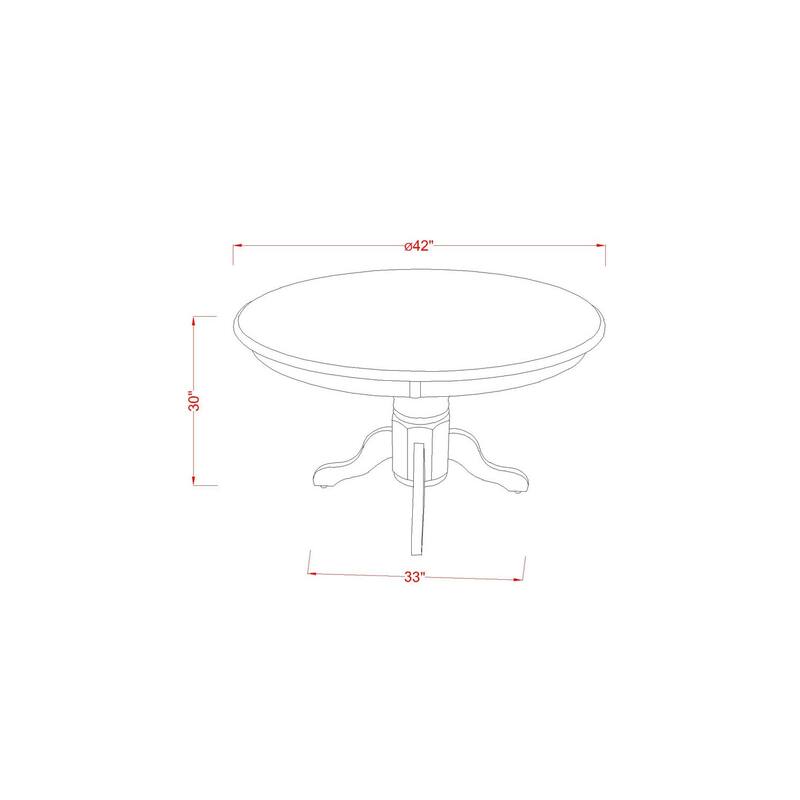 HomeStock 5-Piece Round Linen White Finish Solid Wood Top Dining table with 4 Chairs with Lattice Back