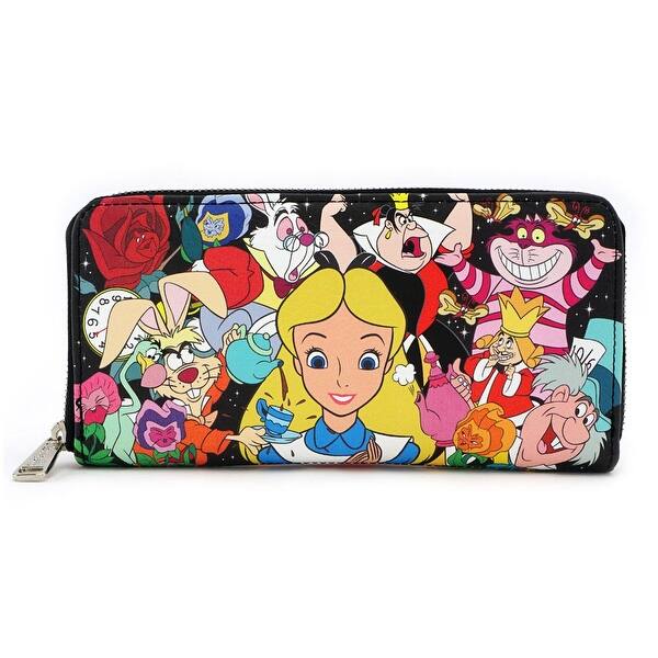 Shop Loungefly Disney Alice In Wonderland Character Galore All Over Print Wallet One Size Fits Most Overstock 20735572