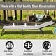 preview thumbnail 23 of 34, Outsunny Folding Chaise Lounge Chair Portable Lightweight Reclining Garden Sun Lounger with 4-Position Adjustable Backrest