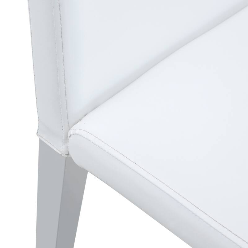 Set Of 2 PU Dining Chairs - Simple, Versatile & Comfortably Paired