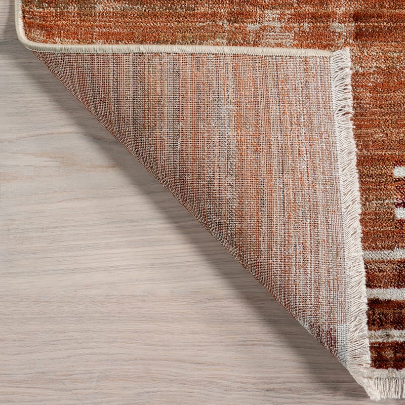 Nuloom Vickie Abstract Fringe Area Rug