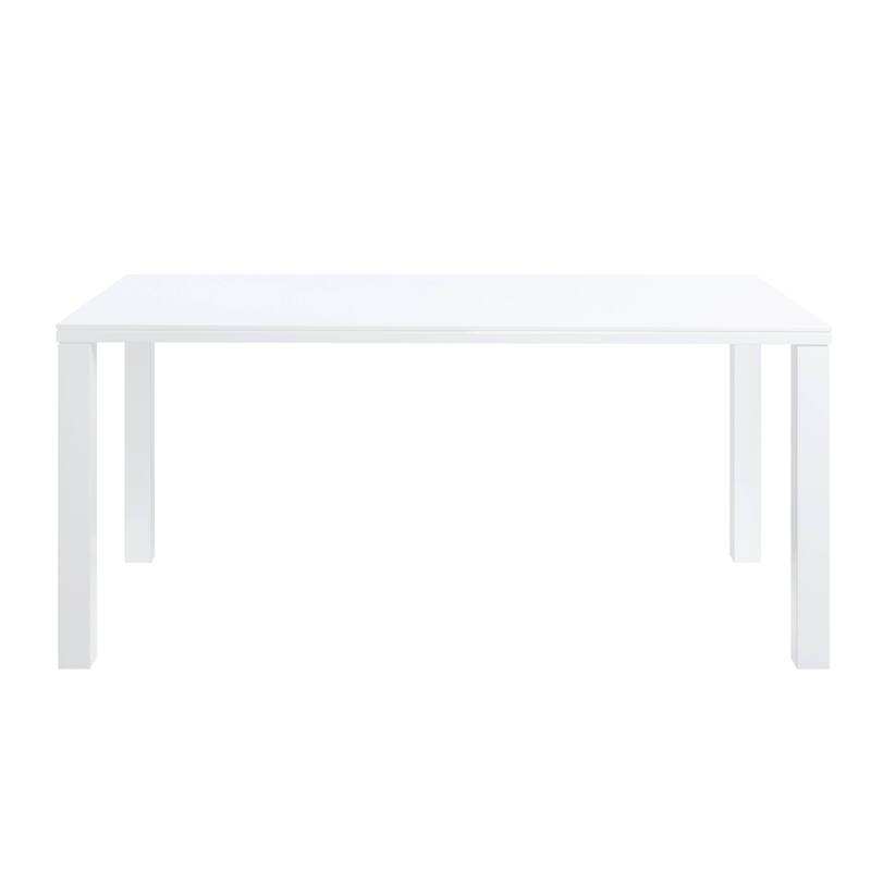 Pagan High Gloss Dining Table - White